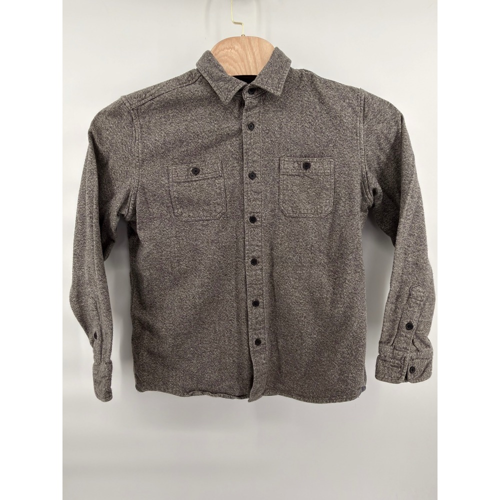 Grayers Heritage Flannel Shirt Mens Large Gray Cotton Button Down Pocket L